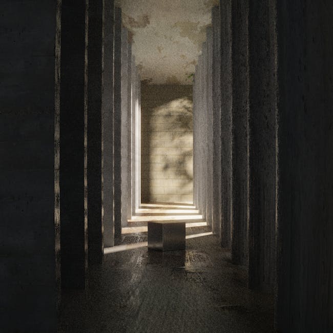 Light at the end of a corridor